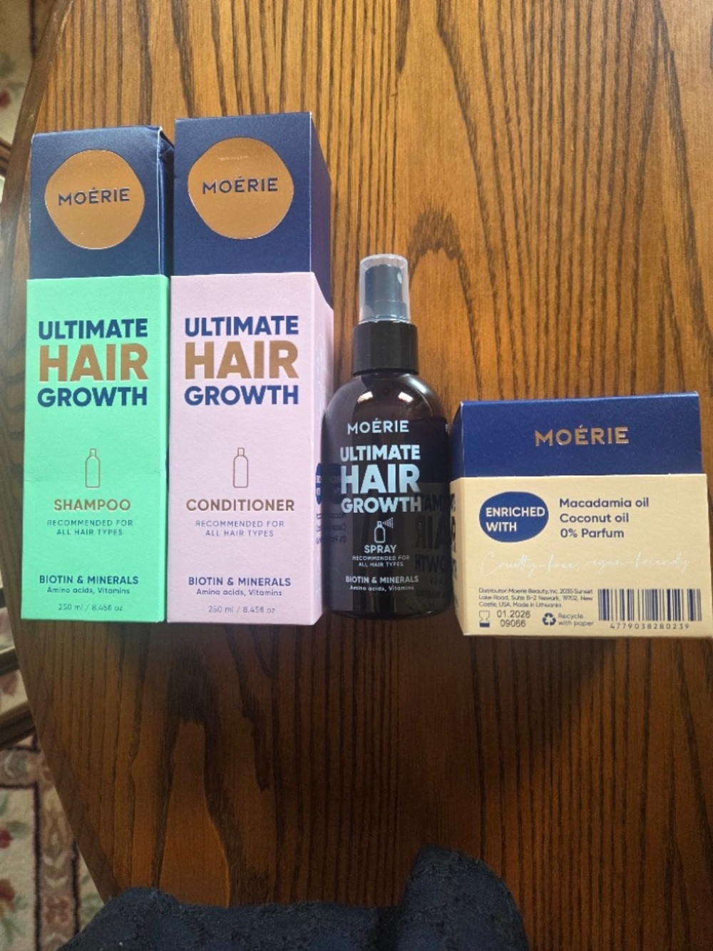 NIB Moerie Ultimate Hair Growth ... Strengthening Hair Boost Set